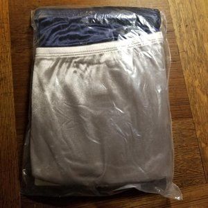 Taupe & Navy 2 PK Briefs Med SILKY VINTAGE